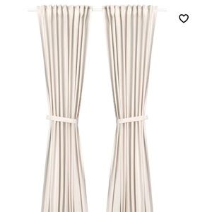 New LENDA curtains, 1 pair, off-white, 140x250 cm